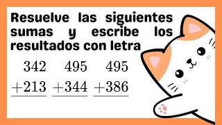 🎁 Como se hace la SUMA DE NÚMEROS CON 3 CIFRAS  Súper Fácil para 4to Grado de Primaria [upl. by Mohr]