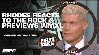 Cody Rhodes on WWE WrestleMania XLs significance The Rocks return amp more  First Take [upl. by Uund]