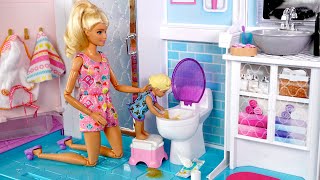 Barbie amp Ken Doll Family Toddler Get Well Routine [upl. by Hines682]