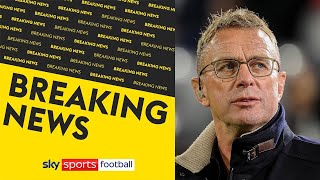 Ralf Rangnick appointed Man Utd interim manager [upl. by Odradlig]