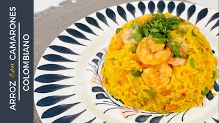 ARROZ CON CAMARONES 🍤 COLOMBIANO 🇨🇴 113 [upl. by Nailliw]