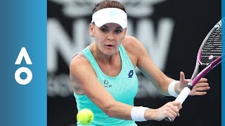 Lesia Tsurenko v Agnieszka Radwanska match highlights 2R  Australian Open 2018 [upl. by Airednaxela]