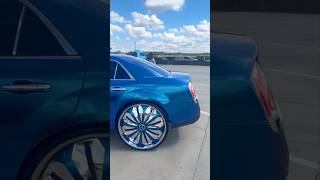 Outrageous Chrysler 300 on 30” DUB Floaters at the Carshow [upl. by Ssej763]