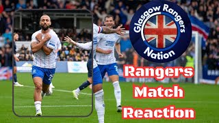 Rangers 20 Ross County Reaction [upl. by Euhc997]