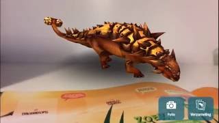 Augmented Reality Elioplocephalus Albert Heijn Dino app [upl. by Neelrac]