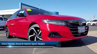 2022 Honda Accord Hybrid Sport Sedan Sacramento Elk Grove Roseville Stockton Folsom [upl. by Gathard]