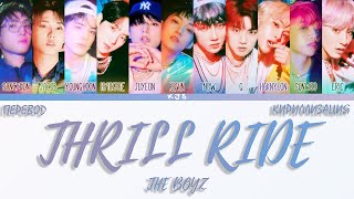 THE BOYZ  THRILL RIDE ПЕРЕВОДКИРИЛЛИЗАЦИЯCOLOR CODED LYRICS [upl. by Dexter]