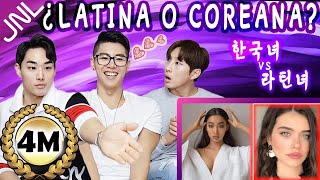 COREANOS REACCIONAN A LATINAS vs COREANAS  한국여자 vs 남미여자★JUNALE★ CELEBRIDADES LATINAS [upl. by Lynna]