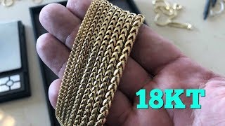 18KT FRANCO CHAINS ARE HERE [upl. by Casmey142]