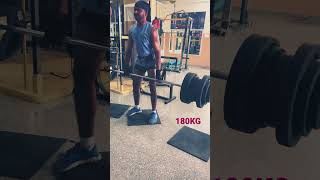 180 kg deadlift deadlift fitnessmotivation gymmotivation gymlife getfitforlife healthylife [upl. by Eibocaj]