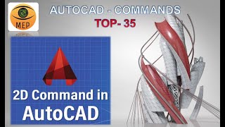 Autocad Commands Tutorial Top 35 [upl. by Akirdna]