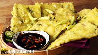 Resep Tempe Goreng Mendoan  Cara Membuat Tempe Goreng Mendoan [upl. by Chapen71]