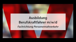 Berufskraftfahrer mwd  Ausbildung bei der VAG Freiburg [upl. by Tiphane243]