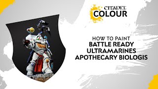 How to Paint Battle Ready Ultramarines Apothecary Biologis [upl. by Gnilrad]