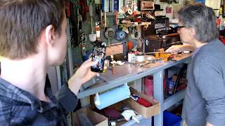 Pouring a Babbitt Bearing for an Antique Henderson Motorcycle Engine [upl. by Anyr]