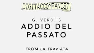 Addio del passato – Digital Accompaniment [upl. by Dickenson886]