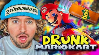 DRUNK MARIO KART 1 RACE  1 BEER W REGGIE CRAWFORD amp DEVONTE [upl. by Nnalatsyrc]