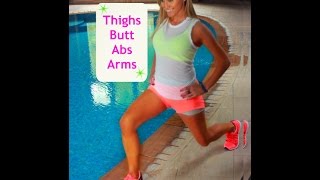 How To Tone Your Thighs Butt Abs and Arms Home Workout  just 6 moves [upl. by Yrek766]