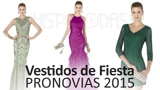 Vestidos de Fiesta Pronovias 2015 [upl. by Aerdnuahs]