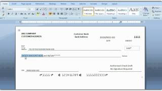 How To Print A Check Draft Template [upl. by Tamberg]