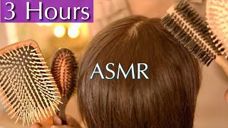 ASMR 3 Hours of Satisfying Hair Brushing for Stress Relief  No Talking [upl. by Muna625]