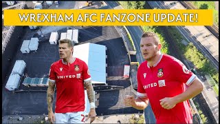 Wrexham FC Kop Update  Fanzone Progress [upl. by Ahsinit184]