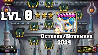 TOA Hell 3 Star Clear STAGE 8 CAMILLA OctoberNovember 2024 Summoners War [upl. by Ardnalak970]