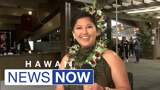 Crowds get ready for Miss Aloha Hula night at the 2024 Merrie Monarch Festival [upl. by Asiram]