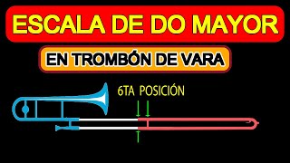 ESCALA DE DO MAYOR EN TROMBON DE VARA [upl. by Mor]