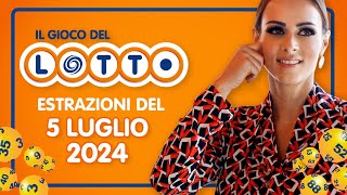 Estrazione in diretta del Gioco del Lotto e del Simbolotto di venerdì 5 Luglio 2024 [upl. by Suolkcin]