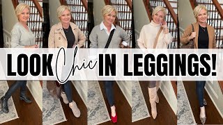 Look Chic In Leggings  Outfit Ideas for Women Over 50 [upl. by Rici543]