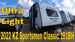 2022 KZ Sportsmen Classic 181BH  Ultra Light Travel Trailer [upl. by Pollyanna]