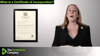 What is a Certificate of Incorporation [upl. by Trilbie]