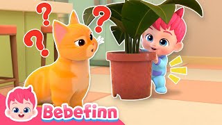 😻 Hide and Seek with BooㅣEP144ㅣSong for KidsㅣBebefinn Nursery Rhymes [upl. by Ahsratal726]