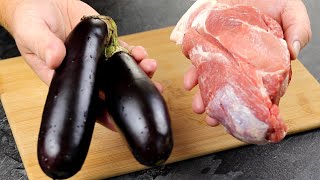 Бабушка научила готовить ТОЛЬКО ТАК quotМясо с баклажанамиquot Уж очень Вкусное [upl. by Nevla]