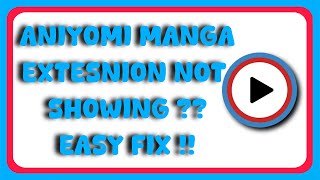 Aniyomi Manga Extension List Gone Easy Fix [upl. by Aneertak]