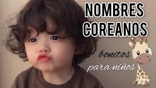 Nombres para niños en coreanobonitoscon significado 💙 [upl. by Firmin]