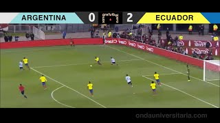 Emocionante Relato Argentina 0 Ecuador 2  SanGre Futbolera [upl. by Rooker]