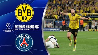 Borussia Dortmund vs PSG Extended Highlights  UCL SemiFinals 1st Leg  CBS Sports Golazo [upl. by Akeemaj]