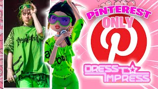 PINTEREST OUTFITS Changed My DRESS TO IMPRESS Game Forever [upl. by Antonin]