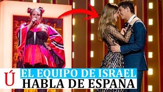 La puya del equipo de Israel contra España en Eurovisión 2018 Amaia y Alfred Tu Canción Netta Toy [upl. by Aleron587]