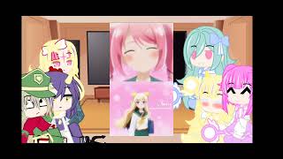 mahaou shoujo and Enormeeta react to My gallery favorit mahoushoujoniakogarete gachaclub [upl. by Howzell]