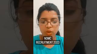 NDMC RECRUITMENT 2023 [upl. by Airdnax924]