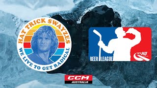 Hat Trick Swayzes vs Feisty Lizards  Div 8  28th April  IceHQ Beer League ice hockey [upl. by Caundra119]