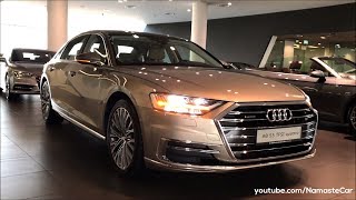 Audi A8 L 55 TFSI quattro D5 2018  Reallife review [upl. by Ahsitruc555]