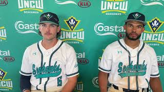 UNCW Baseball Jac Croom amp Trevor Marsh  Postgame vs Columbia 030523 [upl. by Lezley]