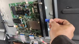 Skyworth 55 inch smart LED TV  How To Repair No Power [upl. by Arramat957]