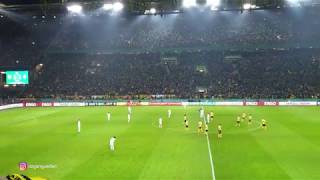 Borussia Dortmund  Werder Bremen DFBPokal 3 Runde 1819 Alle BVB Tore MEGA STIMMUNG [upl. by Yehs]