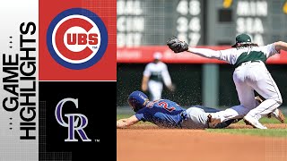 Cubs vs Rockies Game Highlights 91323  MLB Highlights [upl. by Ayarahs]