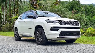 Jeep Compass Serie S 2023 teste completo na estrada 0 A 100 CONSUMO E PREÇO  Ainda baixa óleo [upl. by Nosbig]